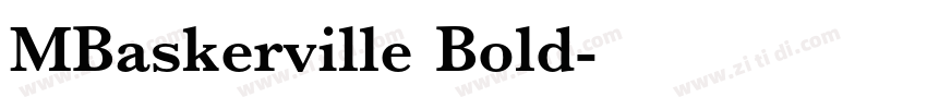 MBaskerville Bold字体转换